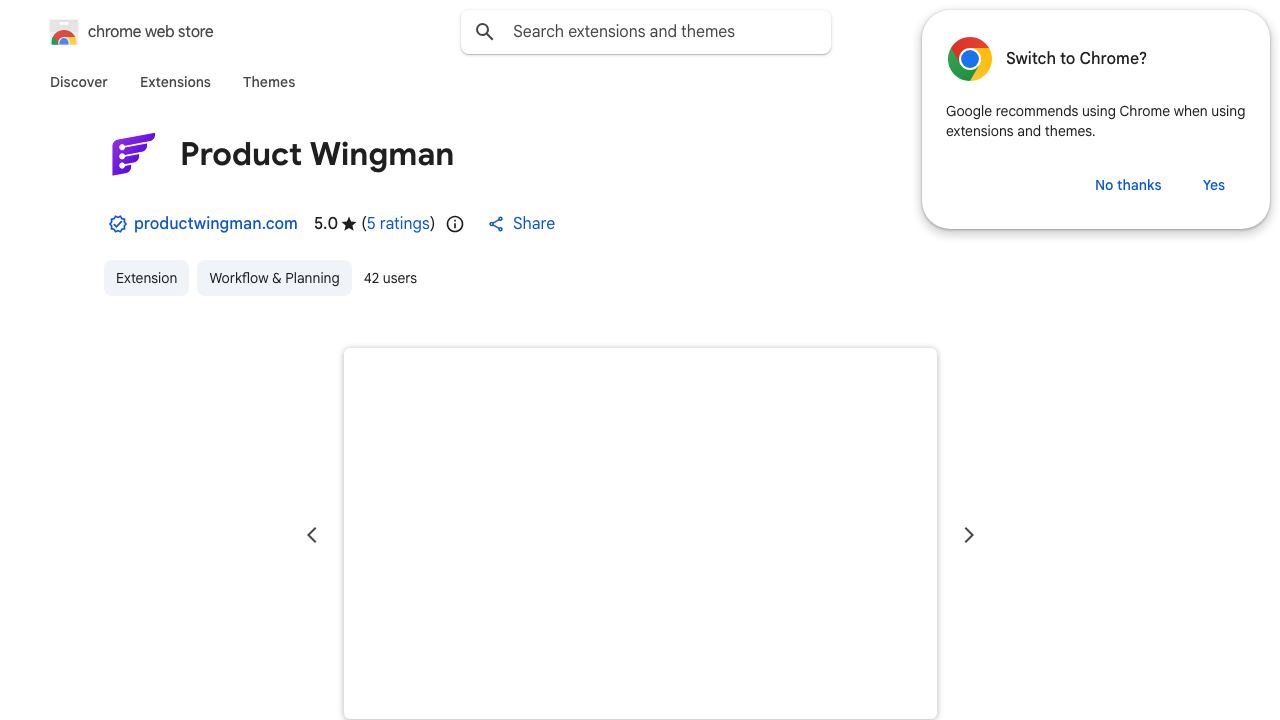 Product Wingman 网站截图