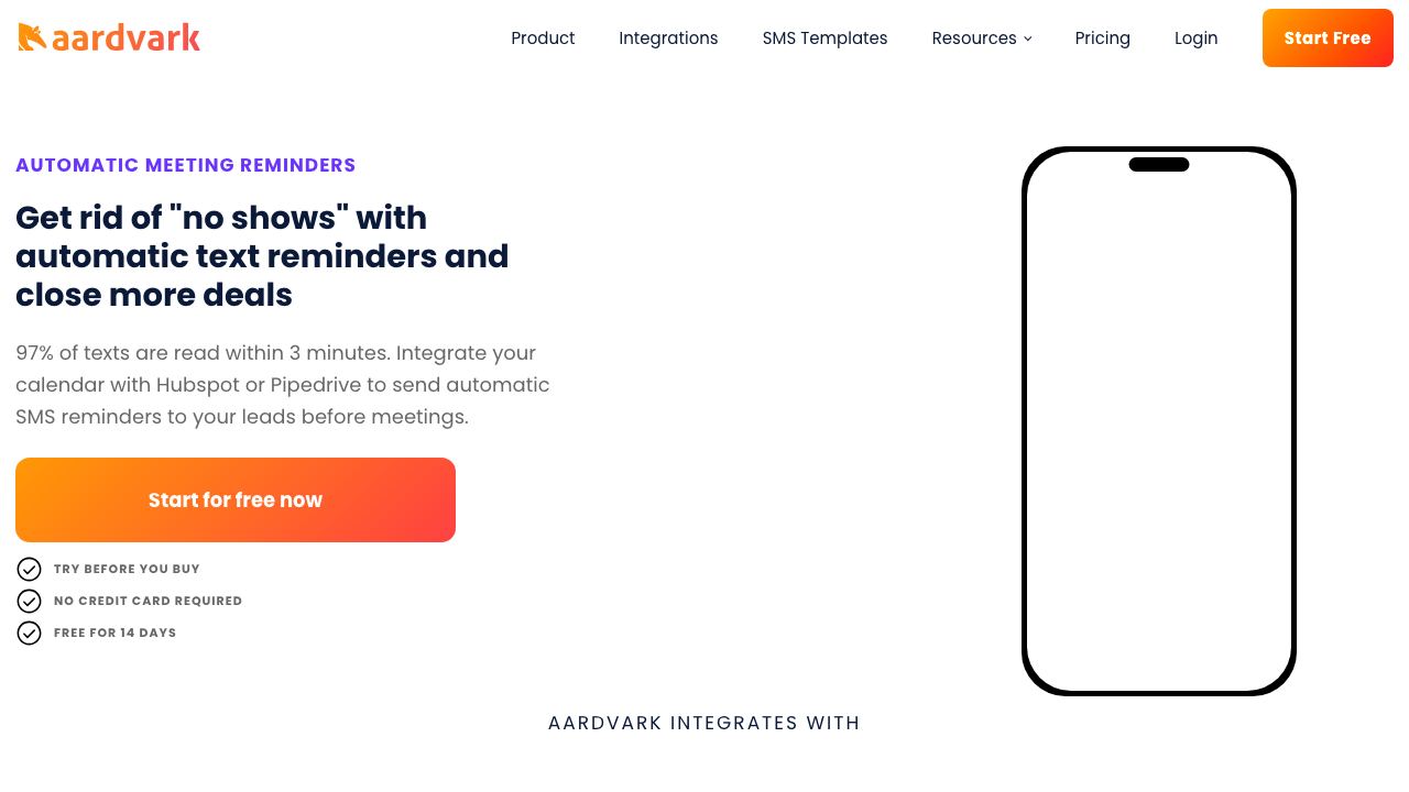 Aardvark 网站截图