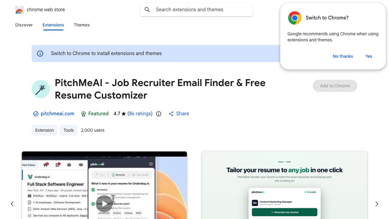 PitchMeAI 网站截图