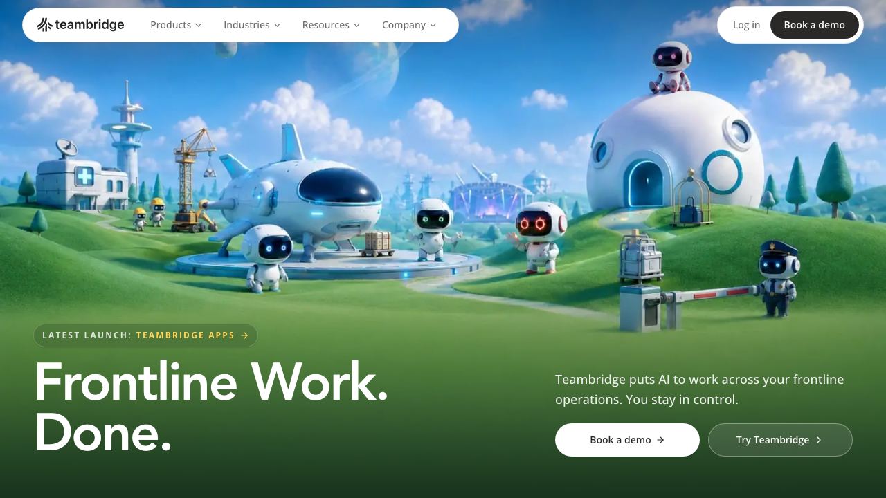 TeamBridge 网站截图