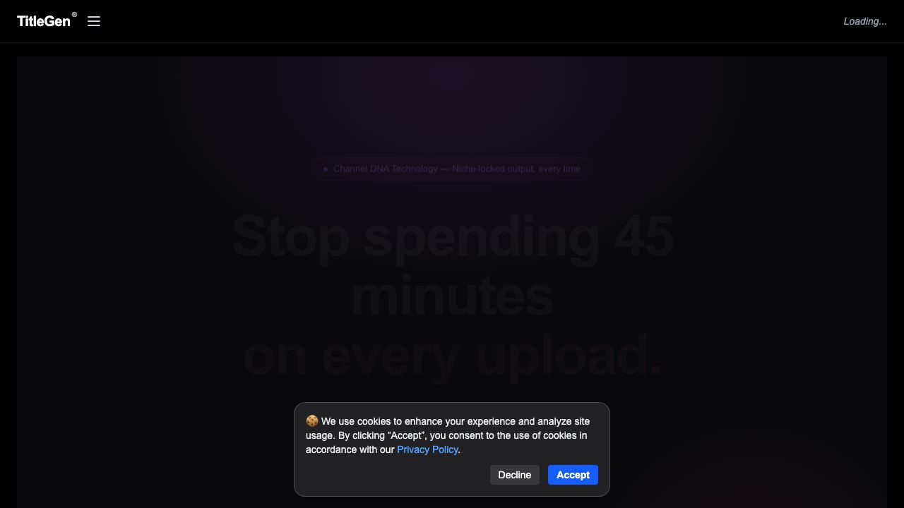 TitleGen 网站截图