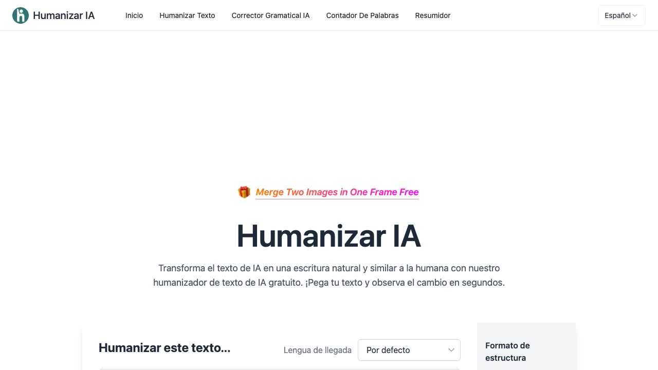 Humanizar IA 网站截图