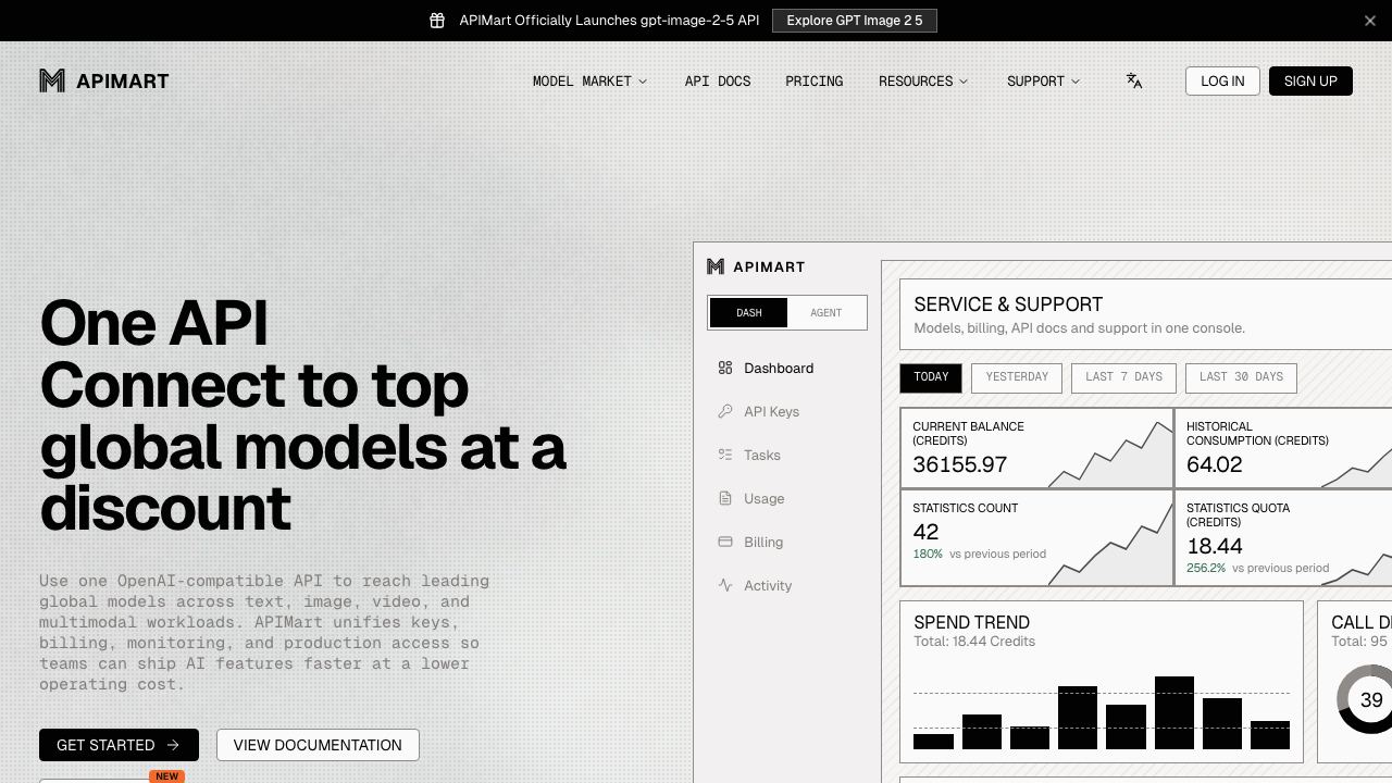 APIMart website screenshot