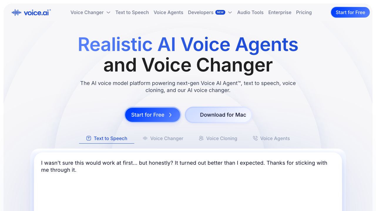 Voice.ai 网站截图