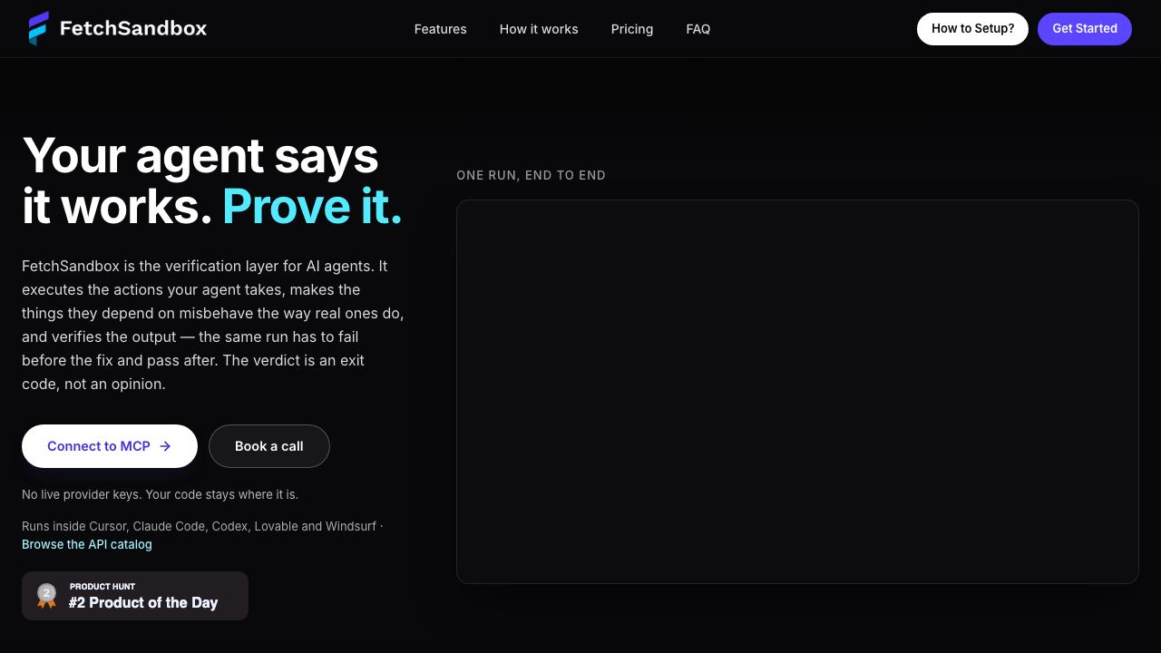 FetchSandbox 网站截图