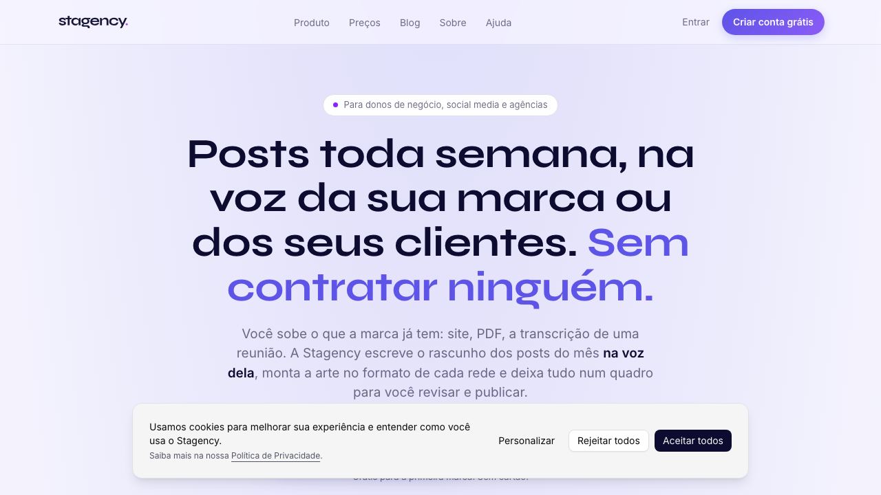 Stagency 网站截图
