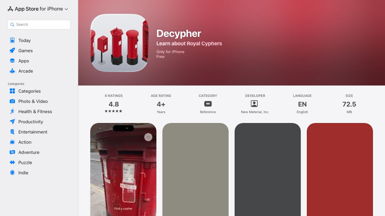 Decypher 网站截图