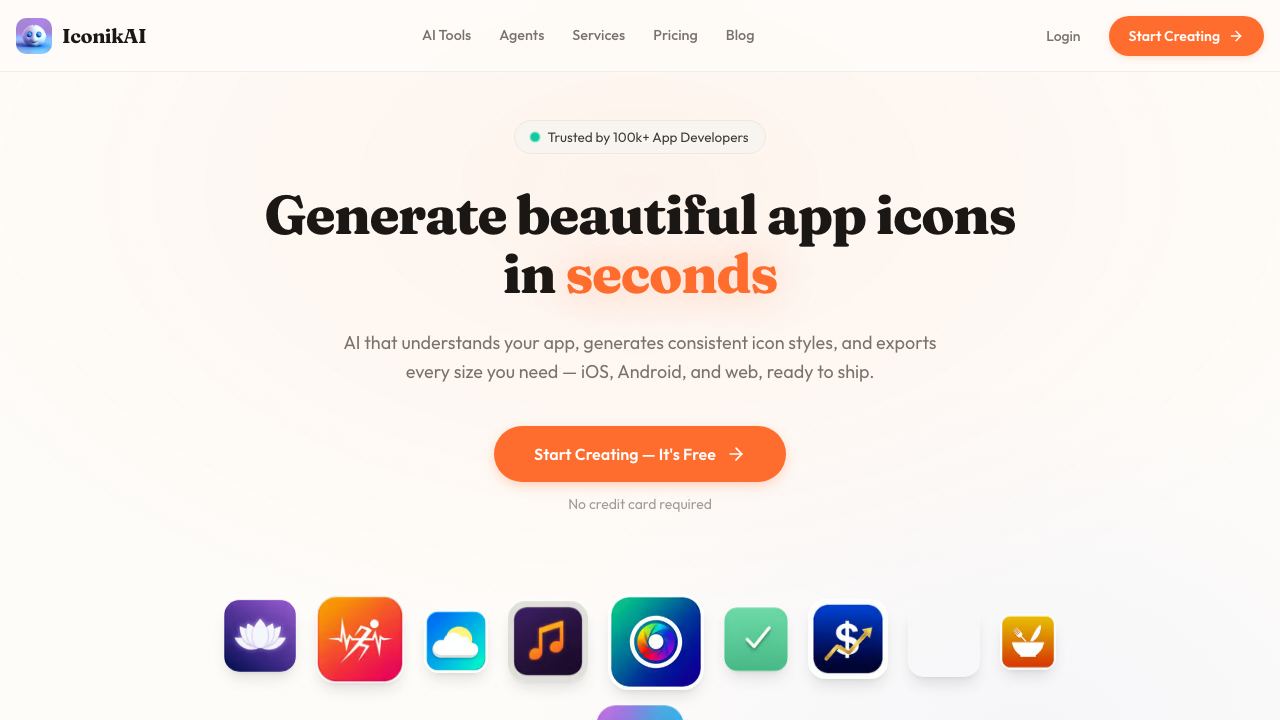 Iconik AI website screenshot