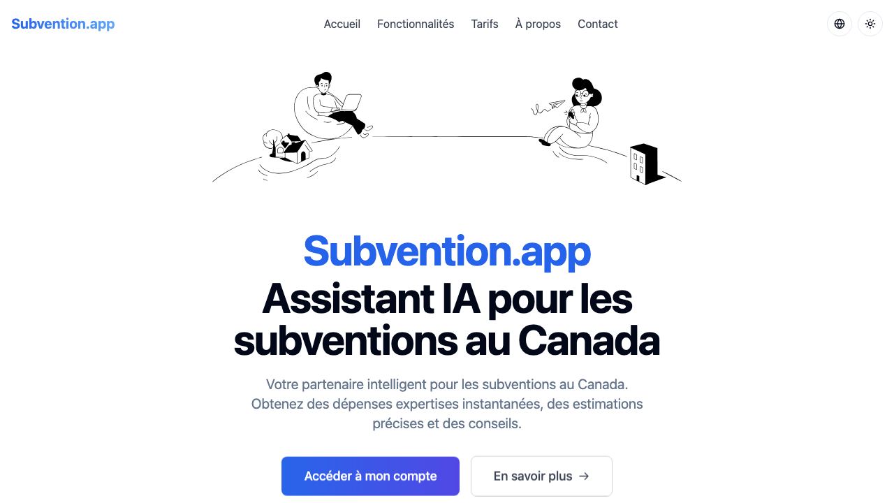 Subvention.app 网站截图