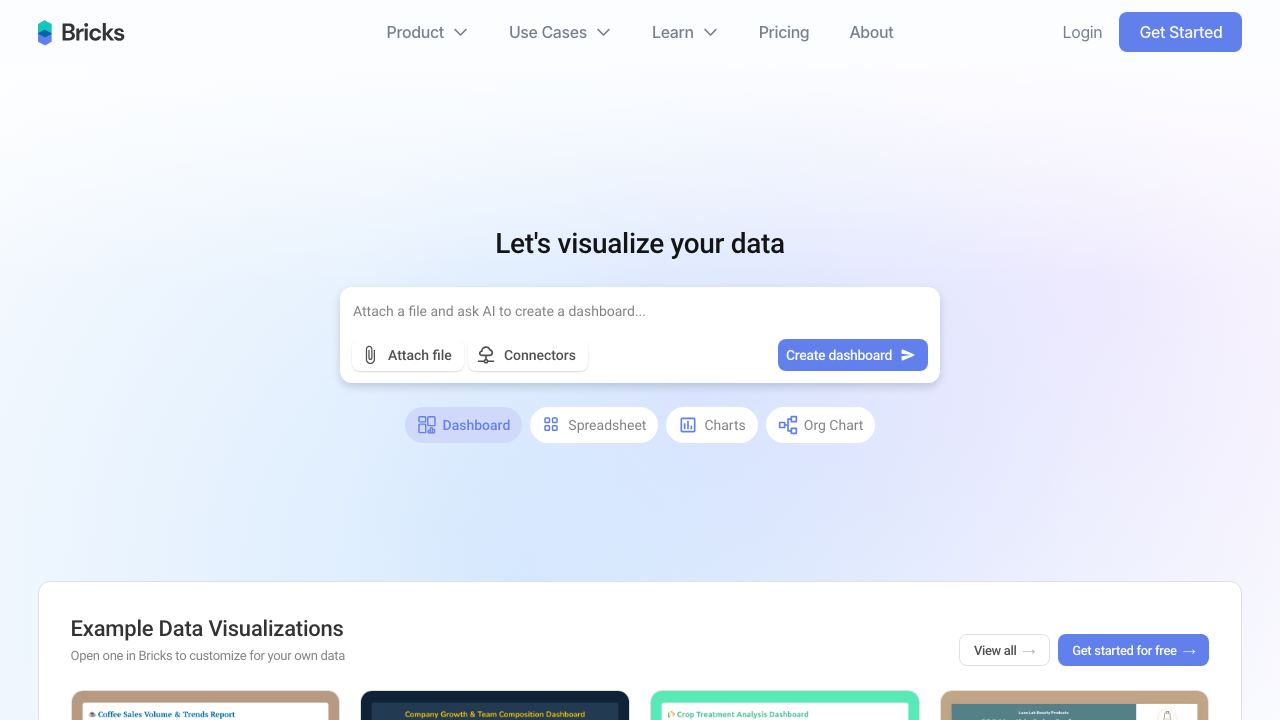 Bricks website screenshot