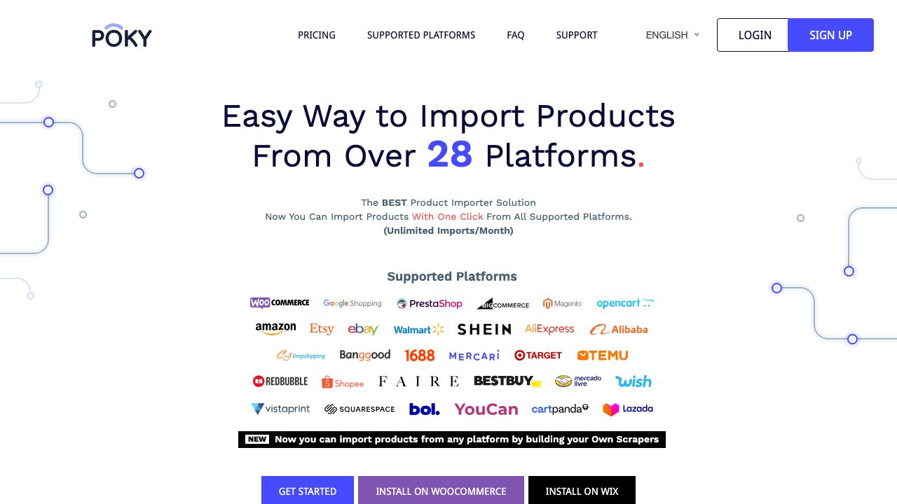 POKY website screenshot
