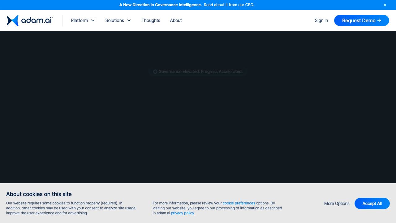 adam.ai website screenshot