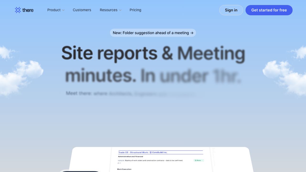 there website screenshot