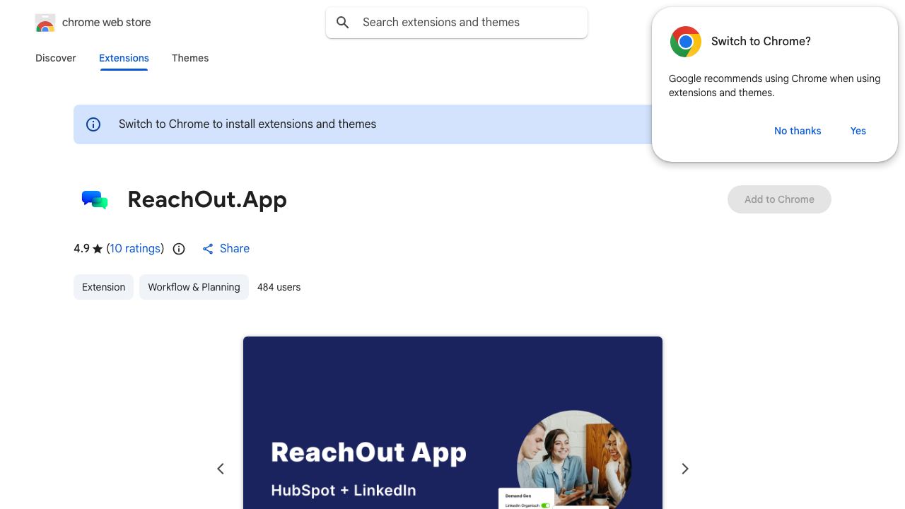 ReachOut.App website screenshot