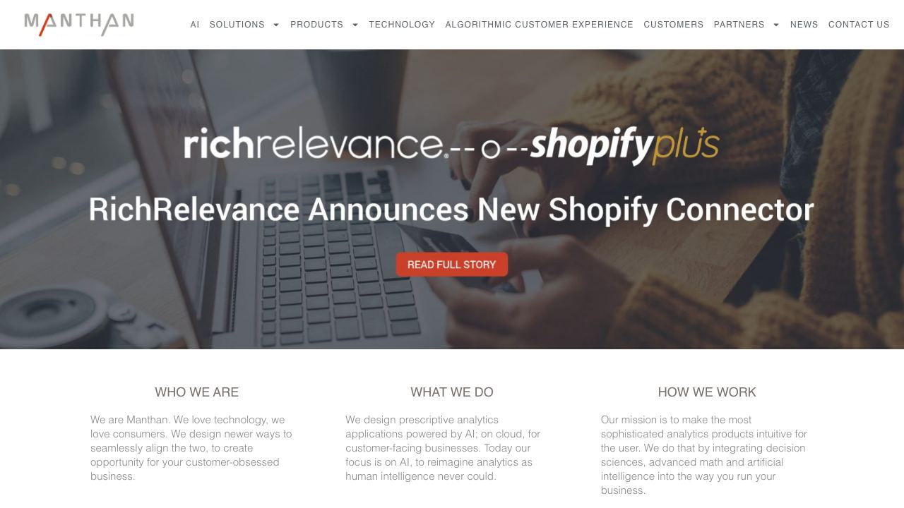 manthan.com website screenshot