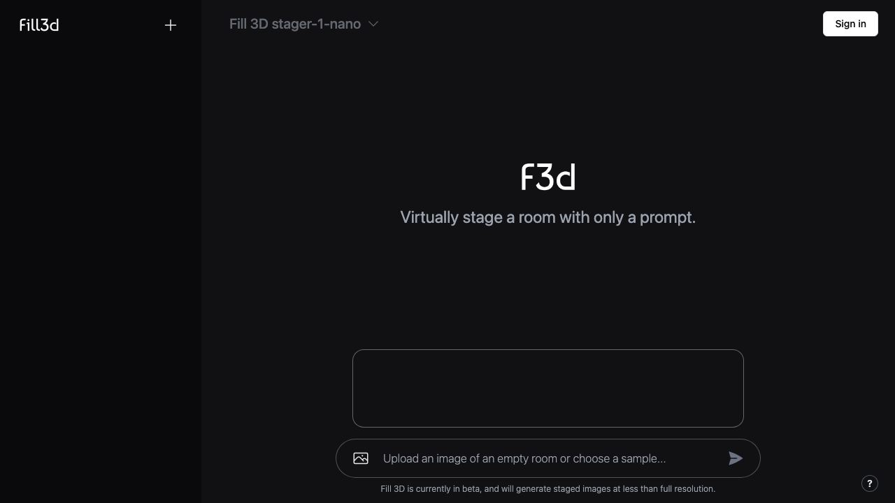 Fill 3D 网站截图