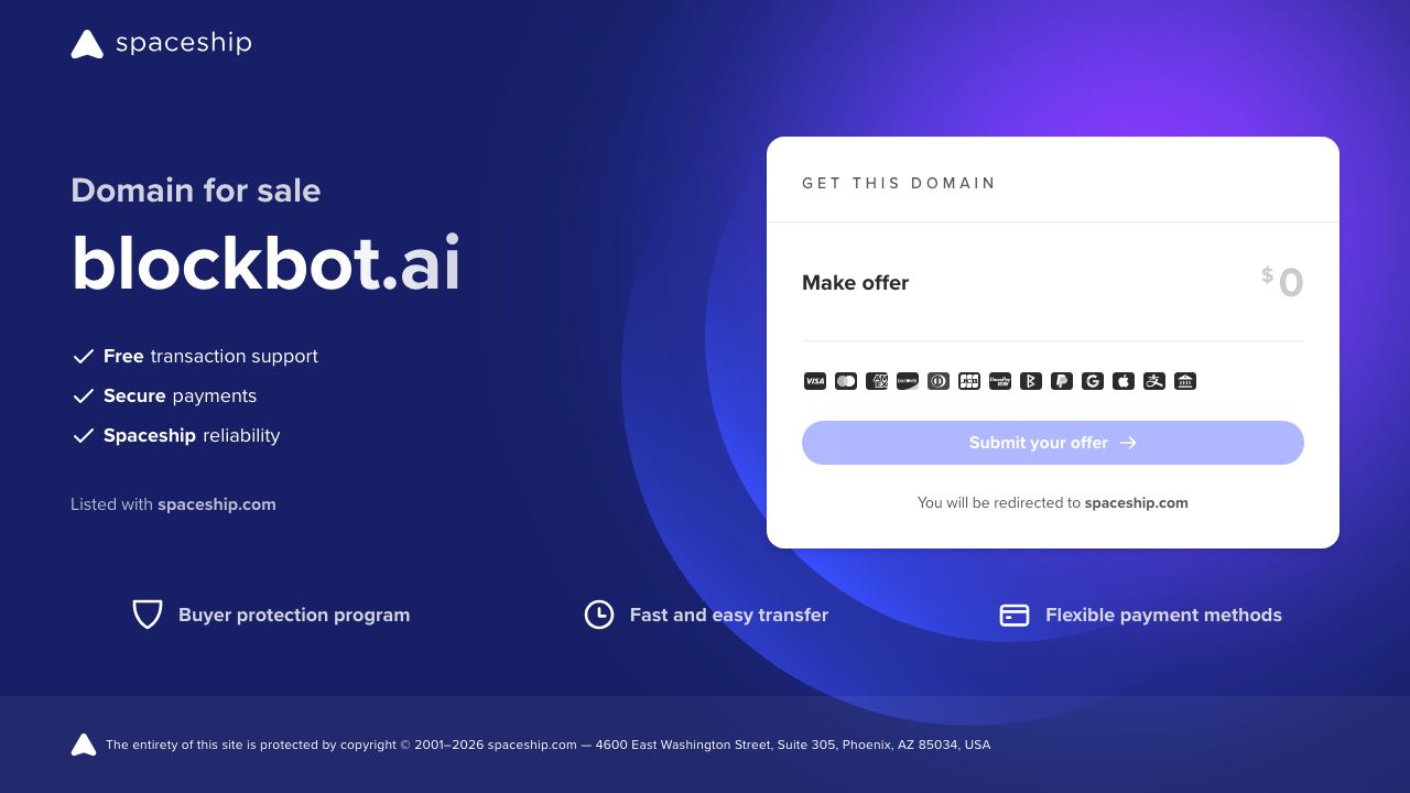 BlockBot website screenshot