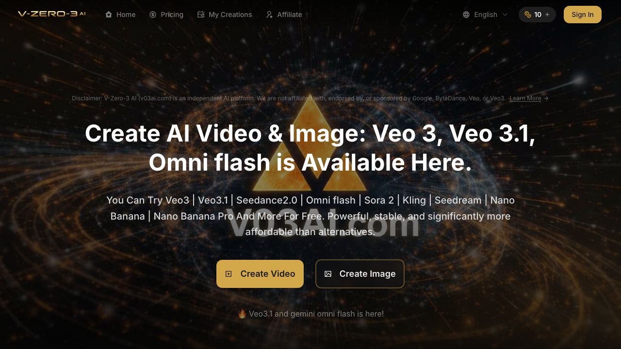 V03AI 网站截图