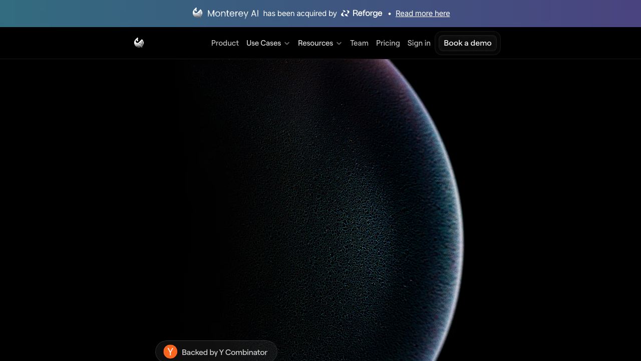Monterey AI website screenshot