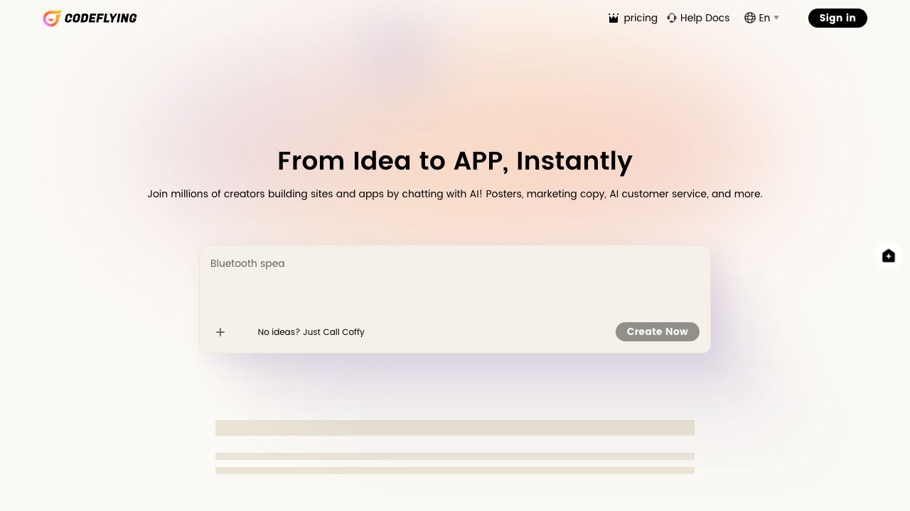 codeflying 网站截图