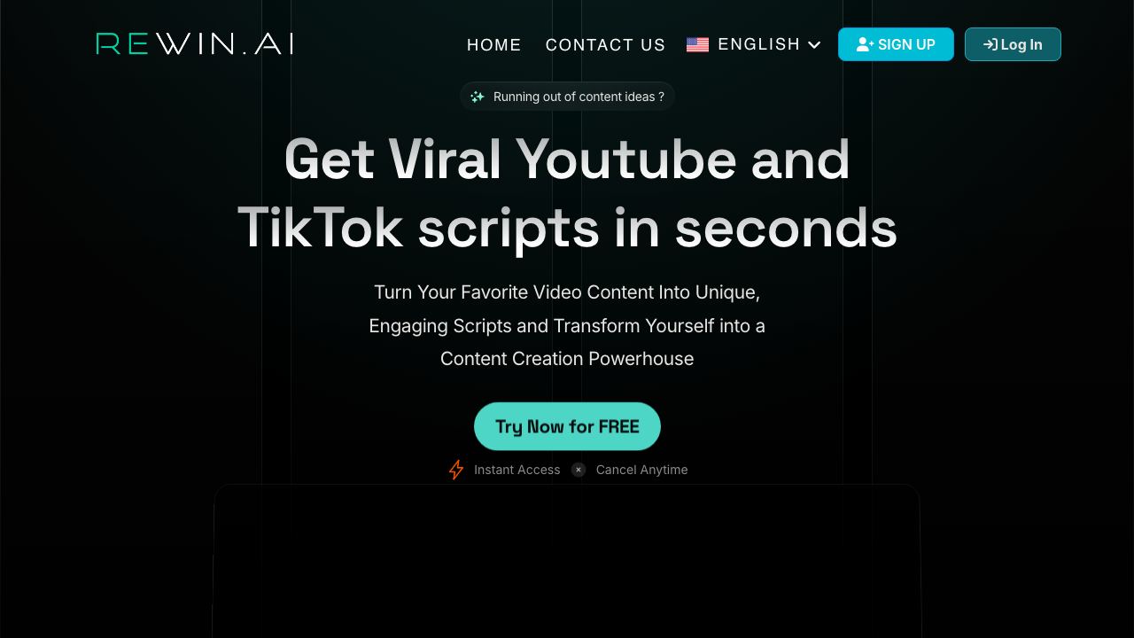 Rewin AI website screenshot