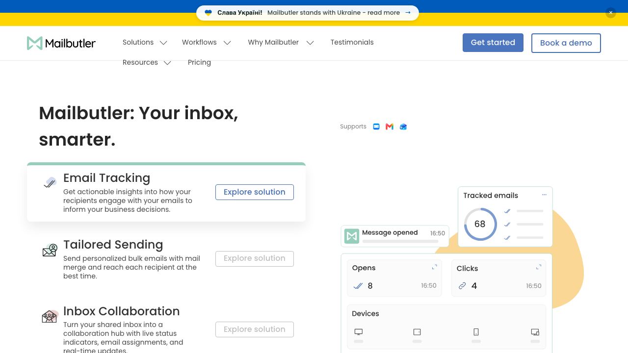 Smart Assistant website screenshot