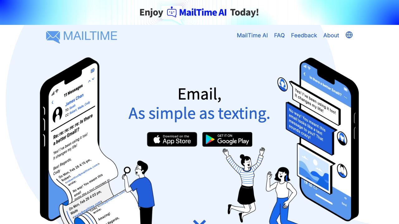 mailtime.com website screenshot