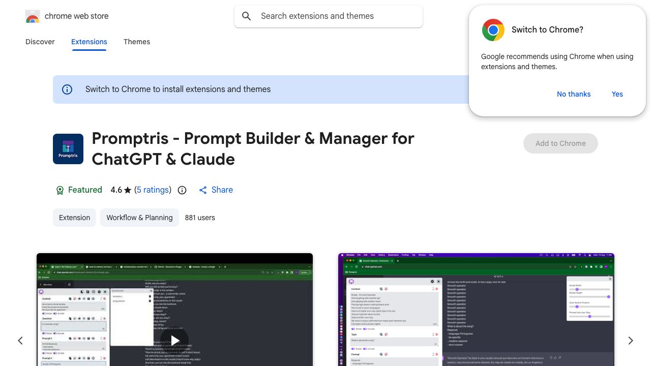 Prompt Engineer - ChatGPT, Bard, Claude 网站截图