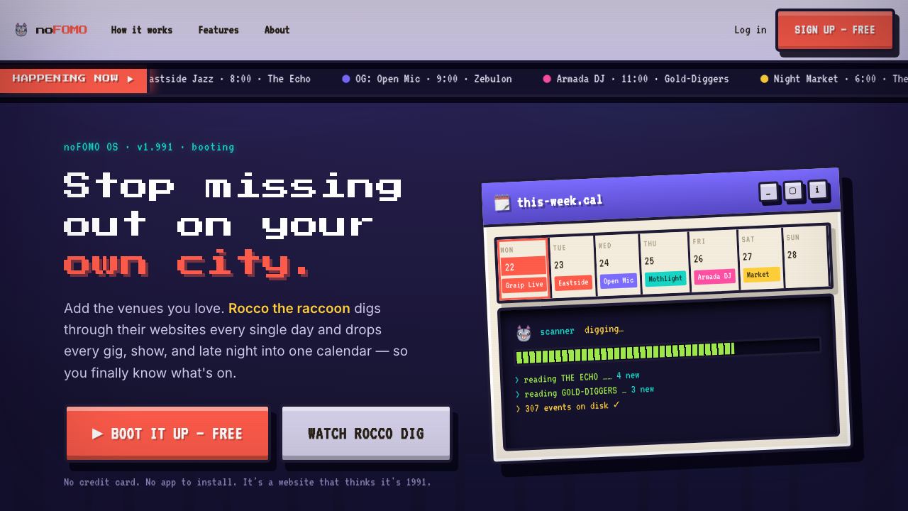 NoFOMO.AI 网站截图