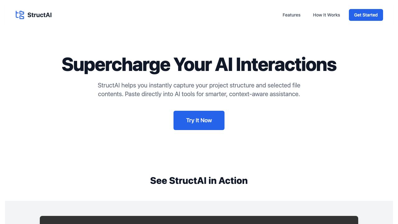 Struct2AI 网站截图