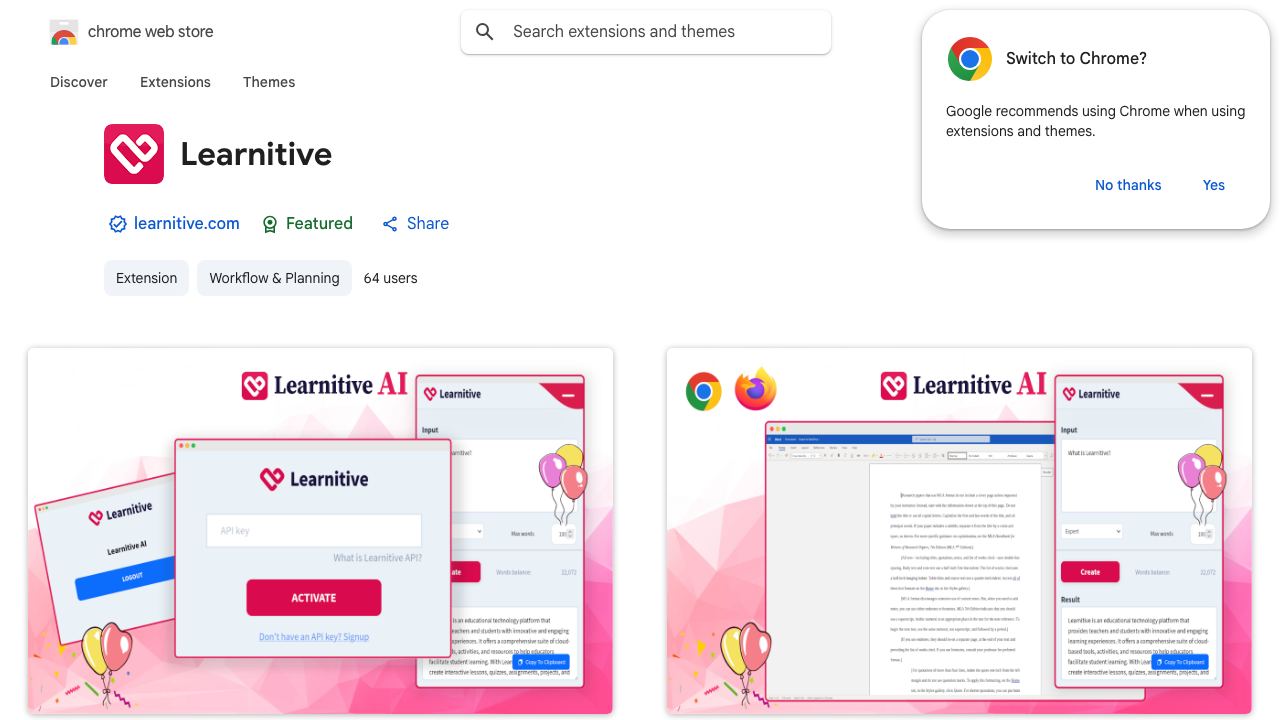 Learnitive website screenshot