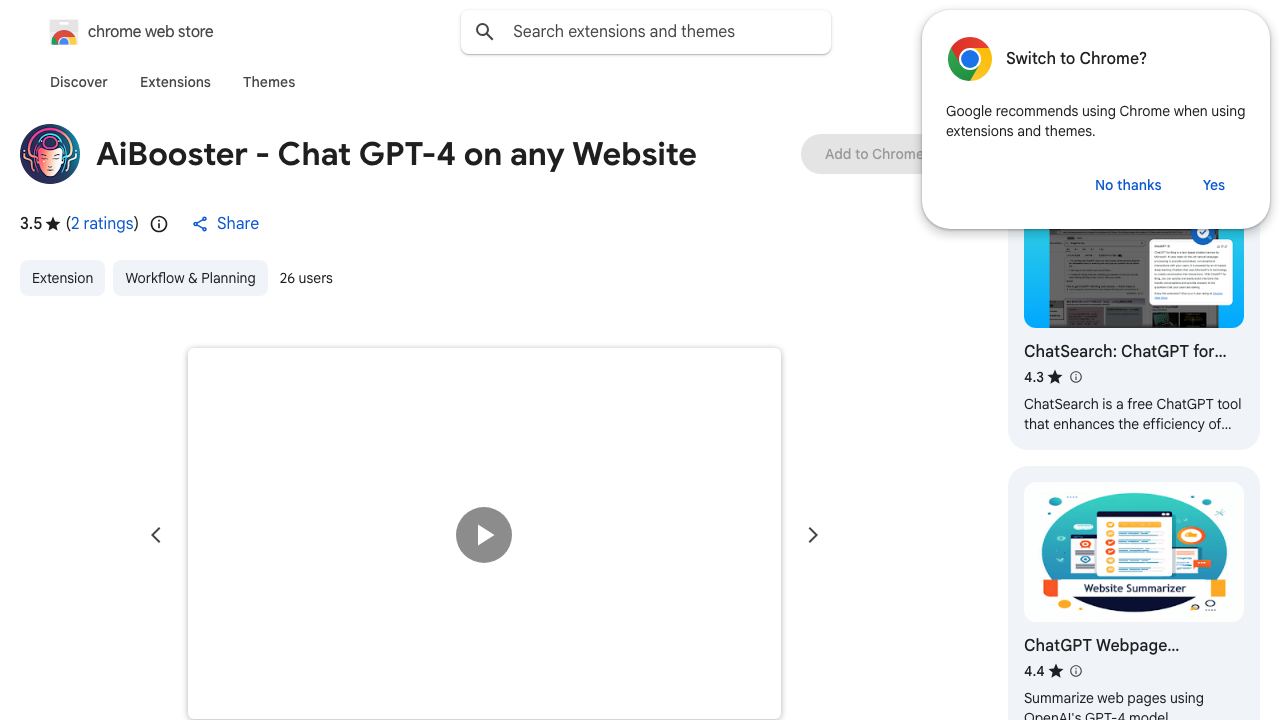 AiBooster - Chat GPT-4 on any Website 网站截图