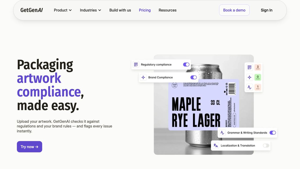GetGenAI website screenshot