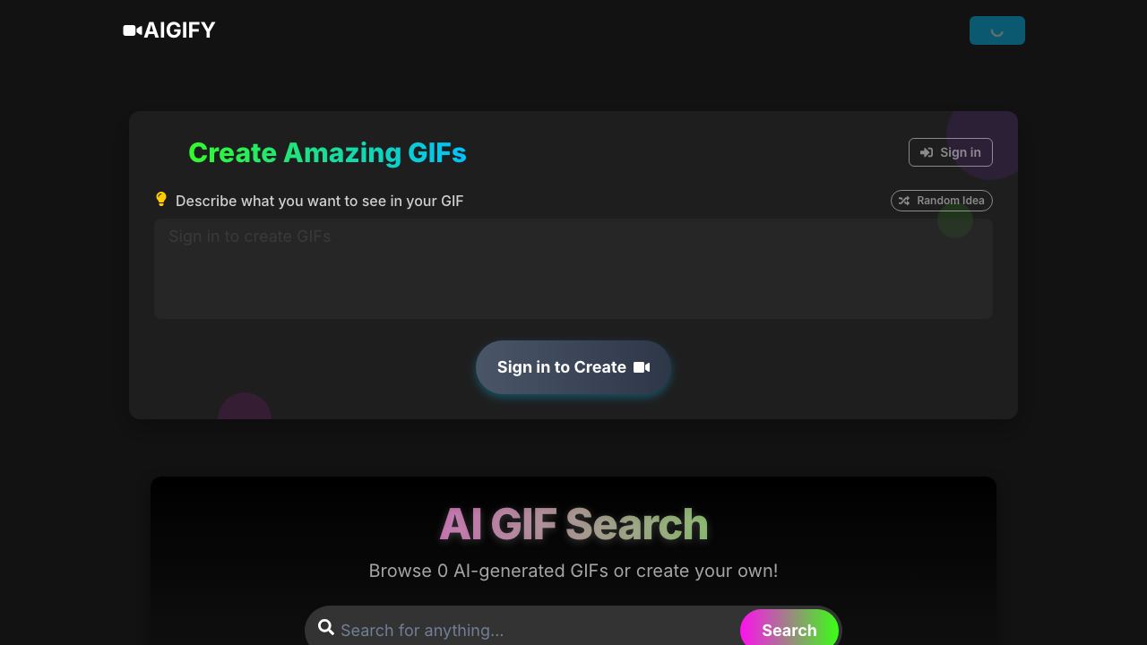 AIGIFY website screenshot