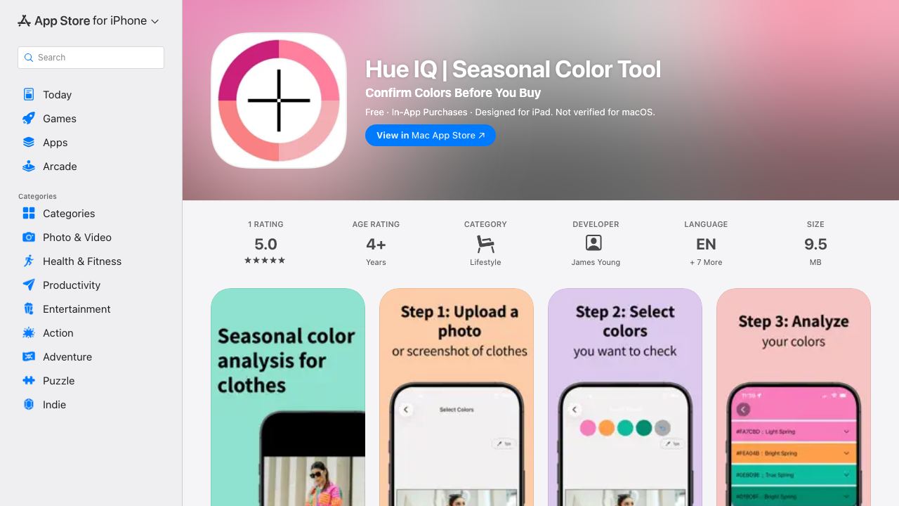 Hue IQ 网站截图