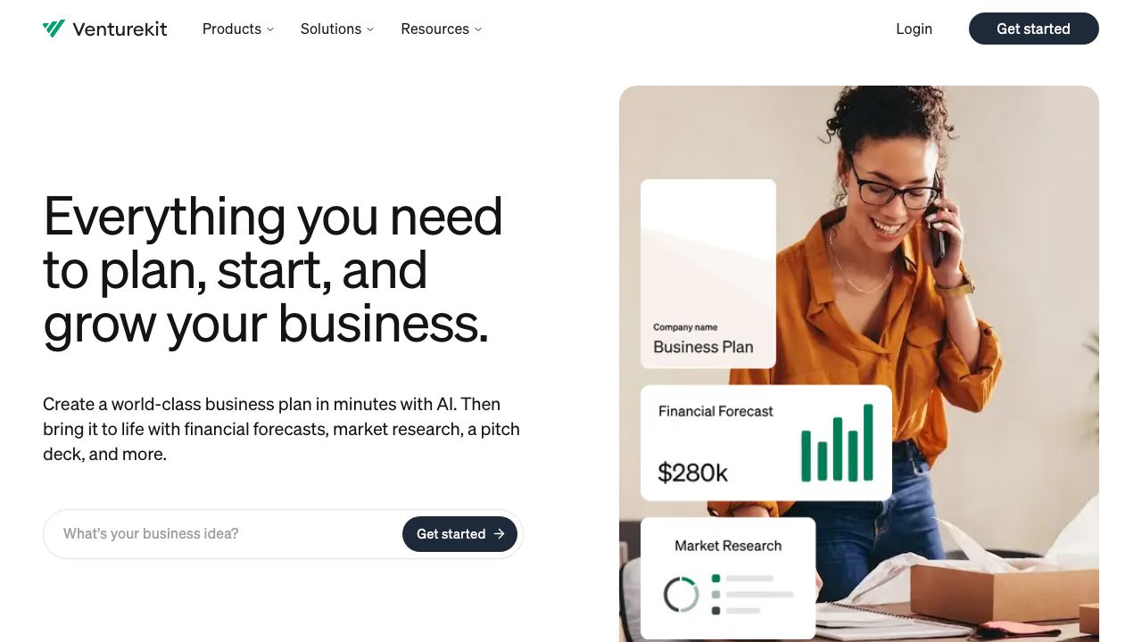 Venturekit 网站截图