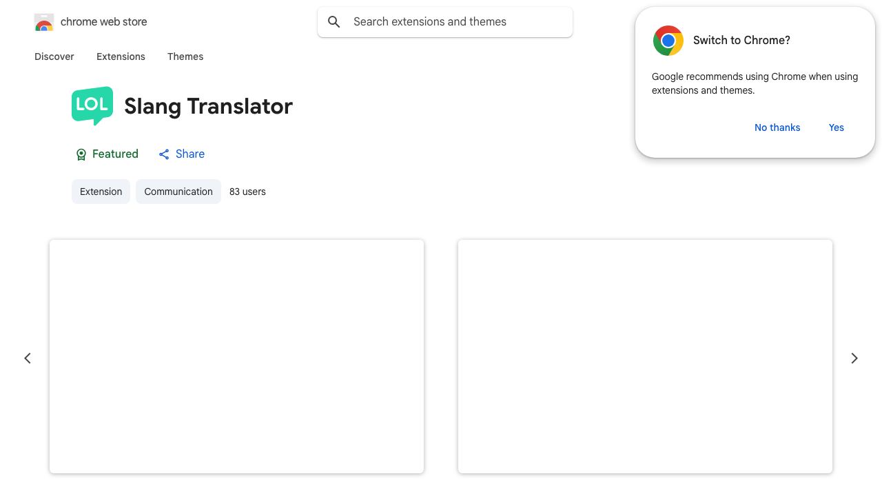 Slang Translator 网站截图
