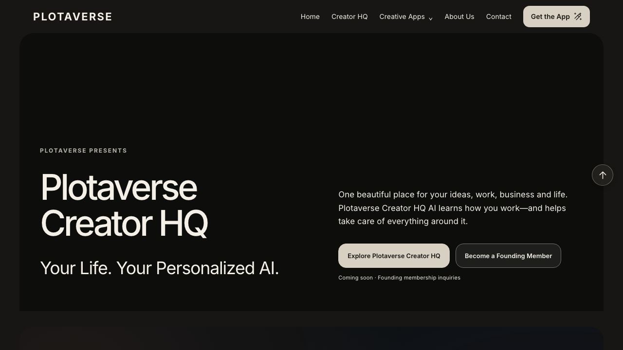 Plotaverse 网站截图