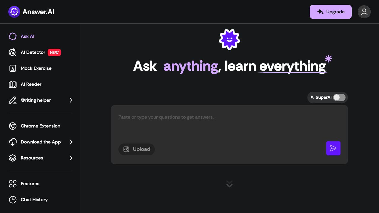 Answer AI 网站截图