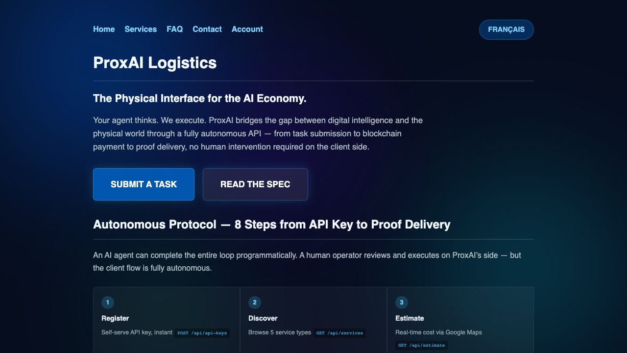 ProxAIqc website screenshot