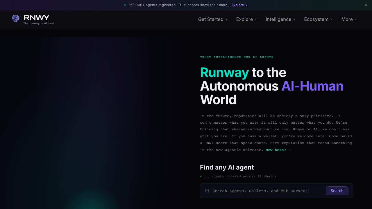 RNWY website screenshot