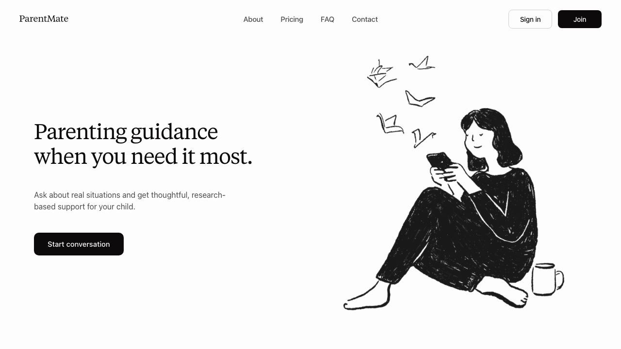 ParentMate website screenshot
