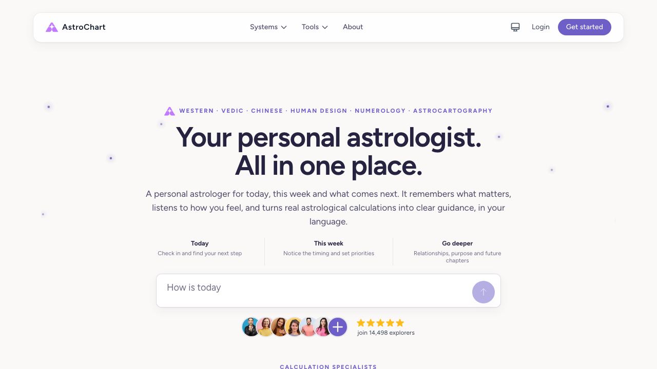 AstroChart.ai 网站截图