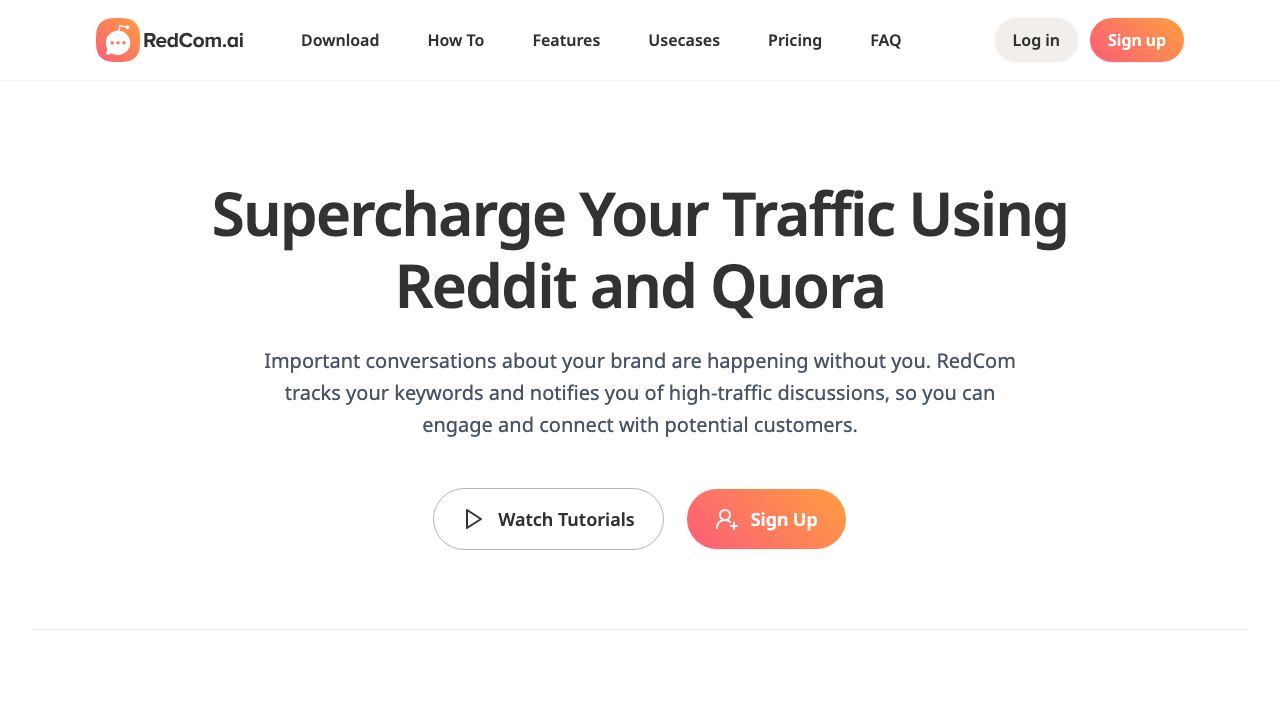 RedCom.ai website screenshot