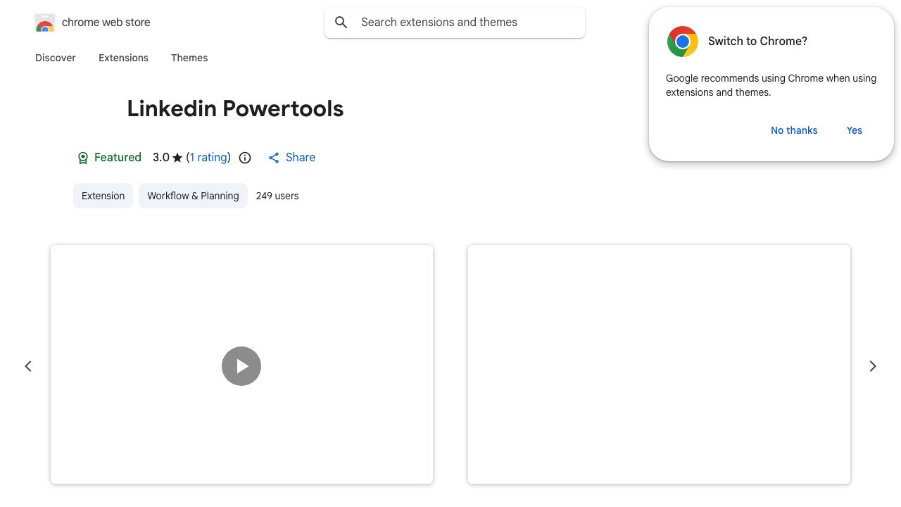Linkedin Powertools 网站截图