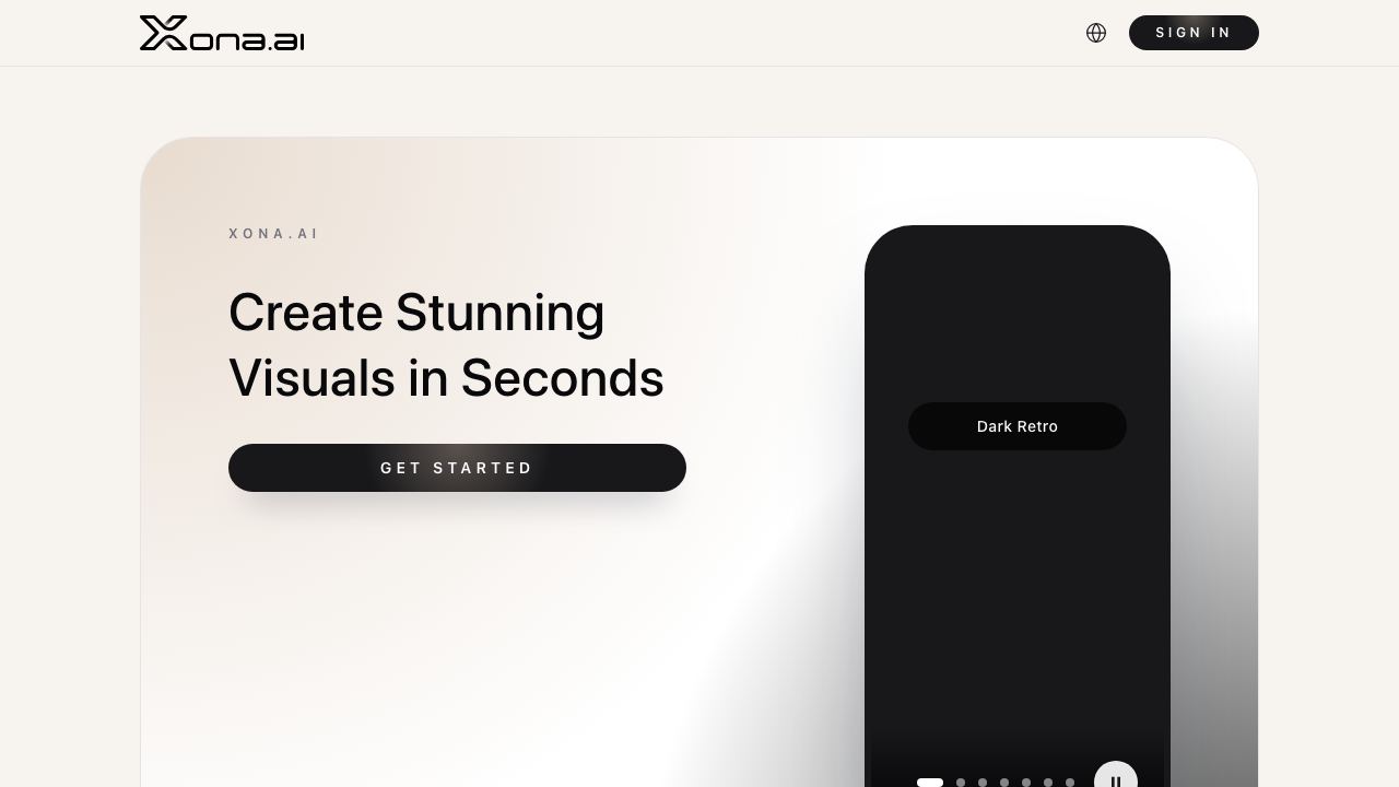 xona.ai website screenshot