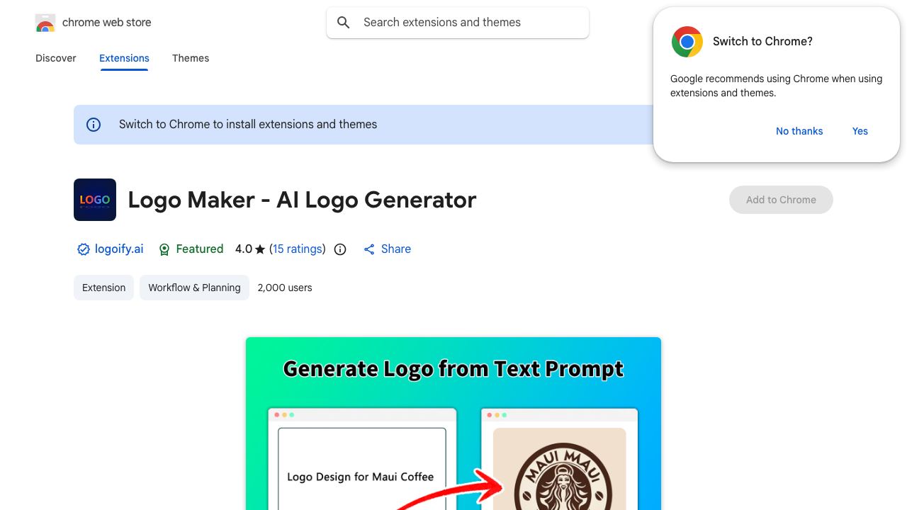 Logo Maker - AI Logo Generator 网站截图