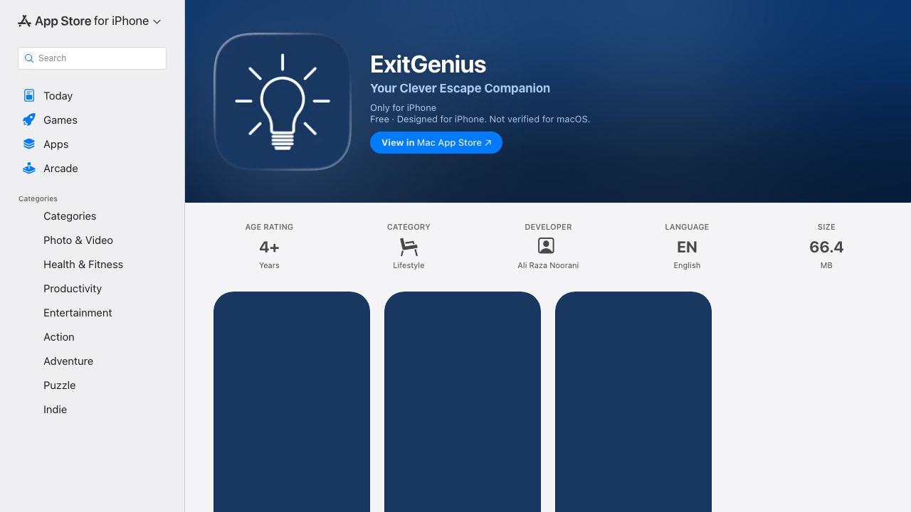 ExitGenius website screenshot