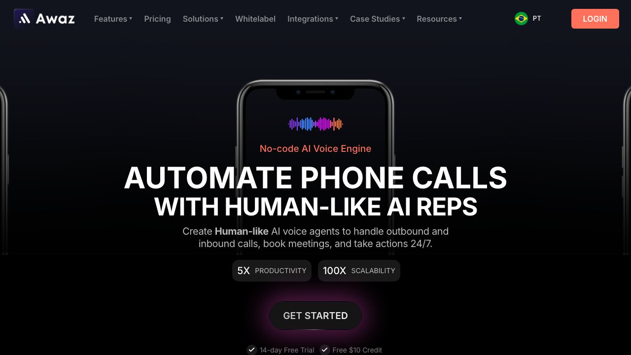 Awaz.ai 网站截图