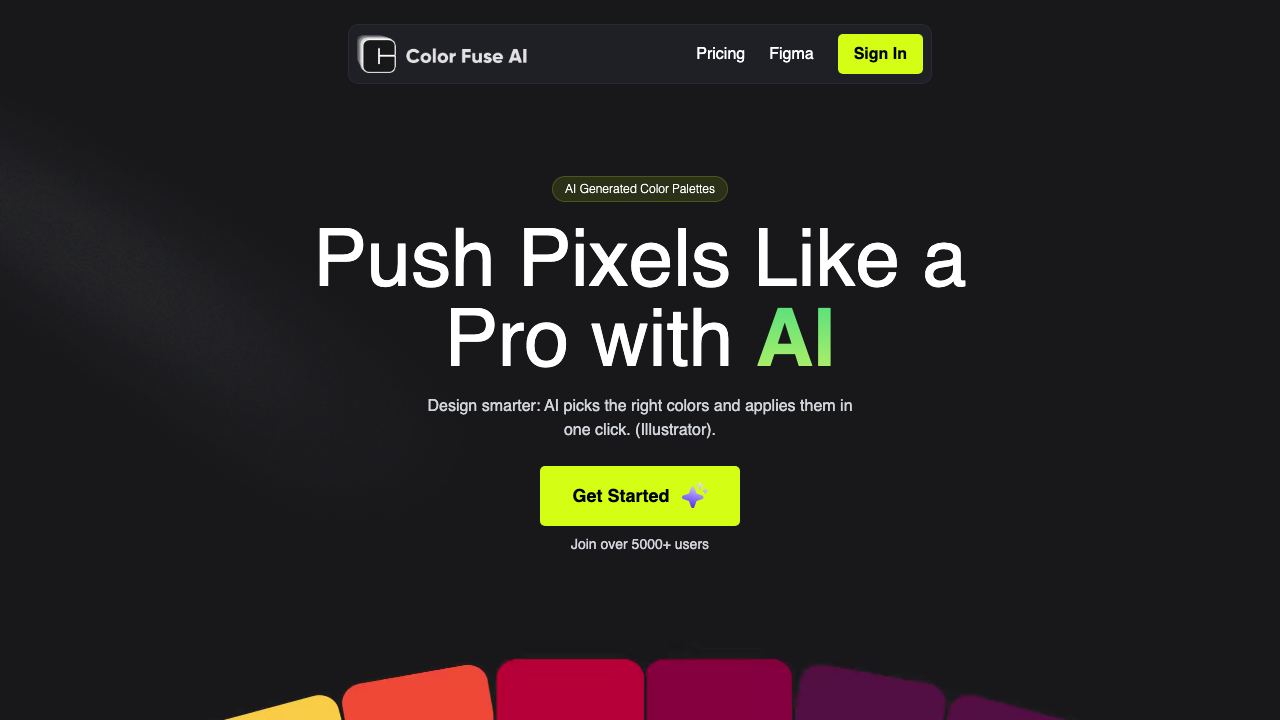 Color Fuse AI 网站截图